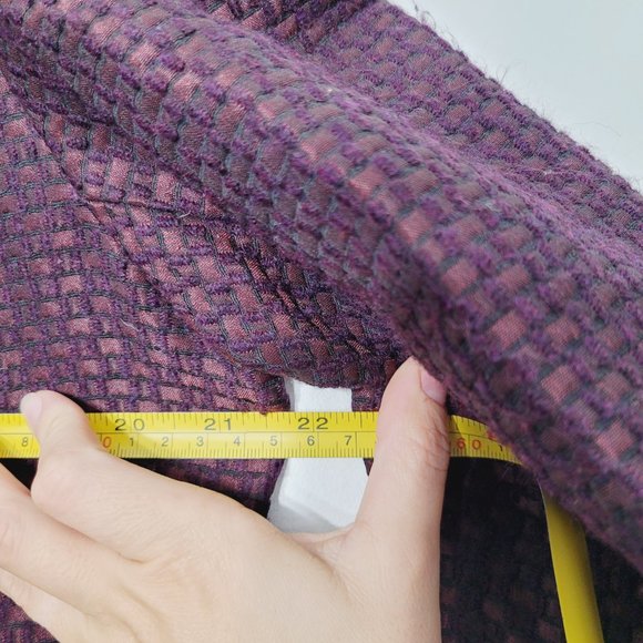 Lafayette 148 New York Purple Textured Blazer - Picture 12 of 12